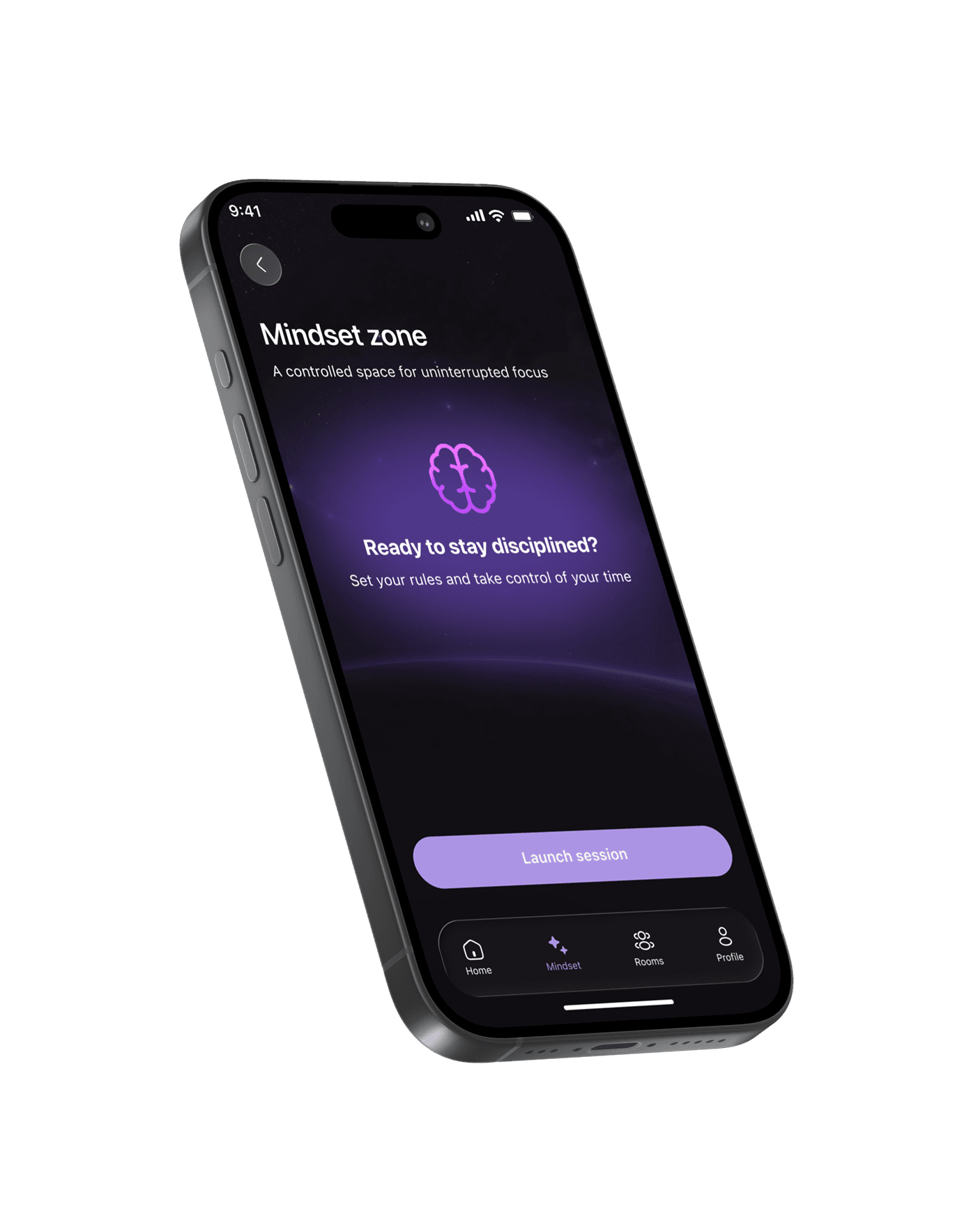 Mindset focus enforcement app