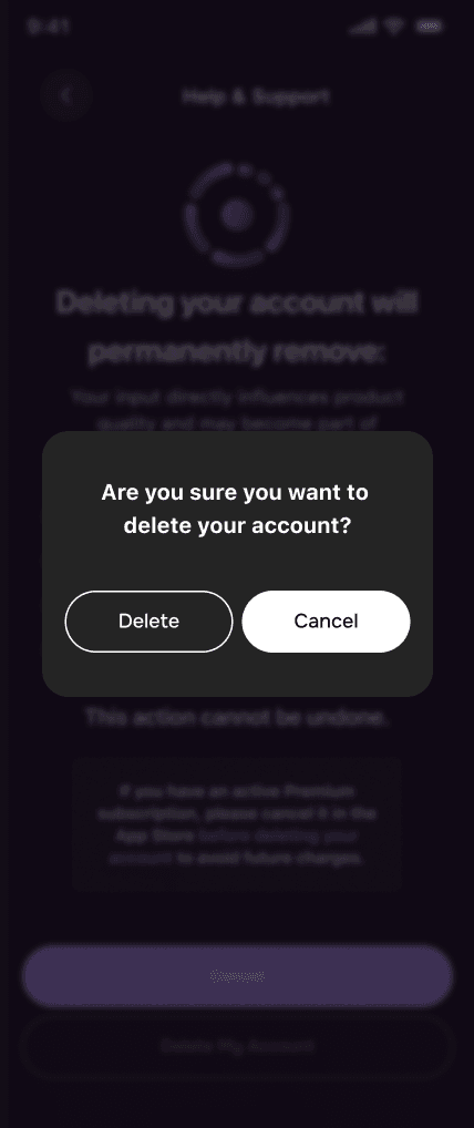 Confirmation popup